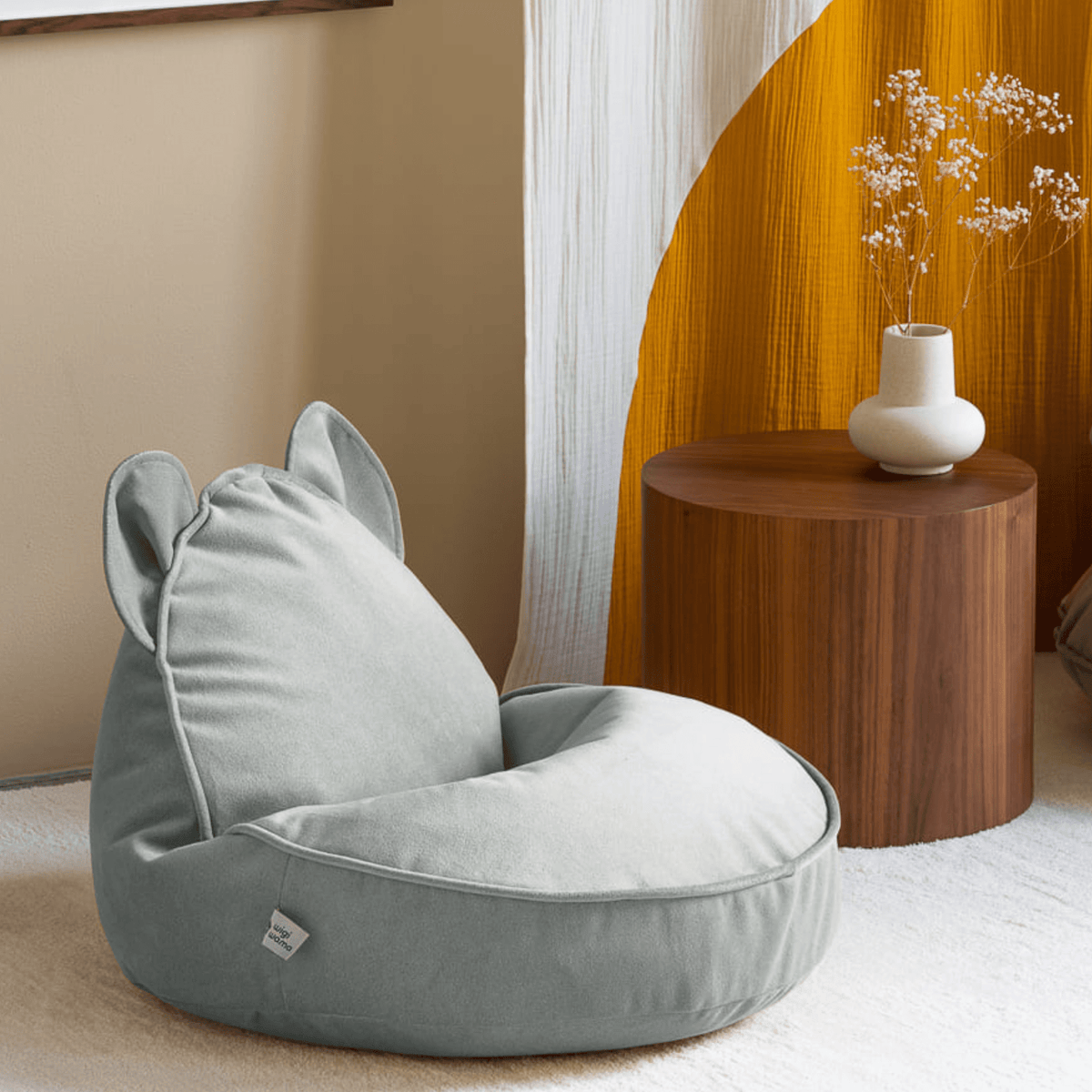 Sitzsäcke Kinder Sitzsack Bär aus Samt I wigiwama