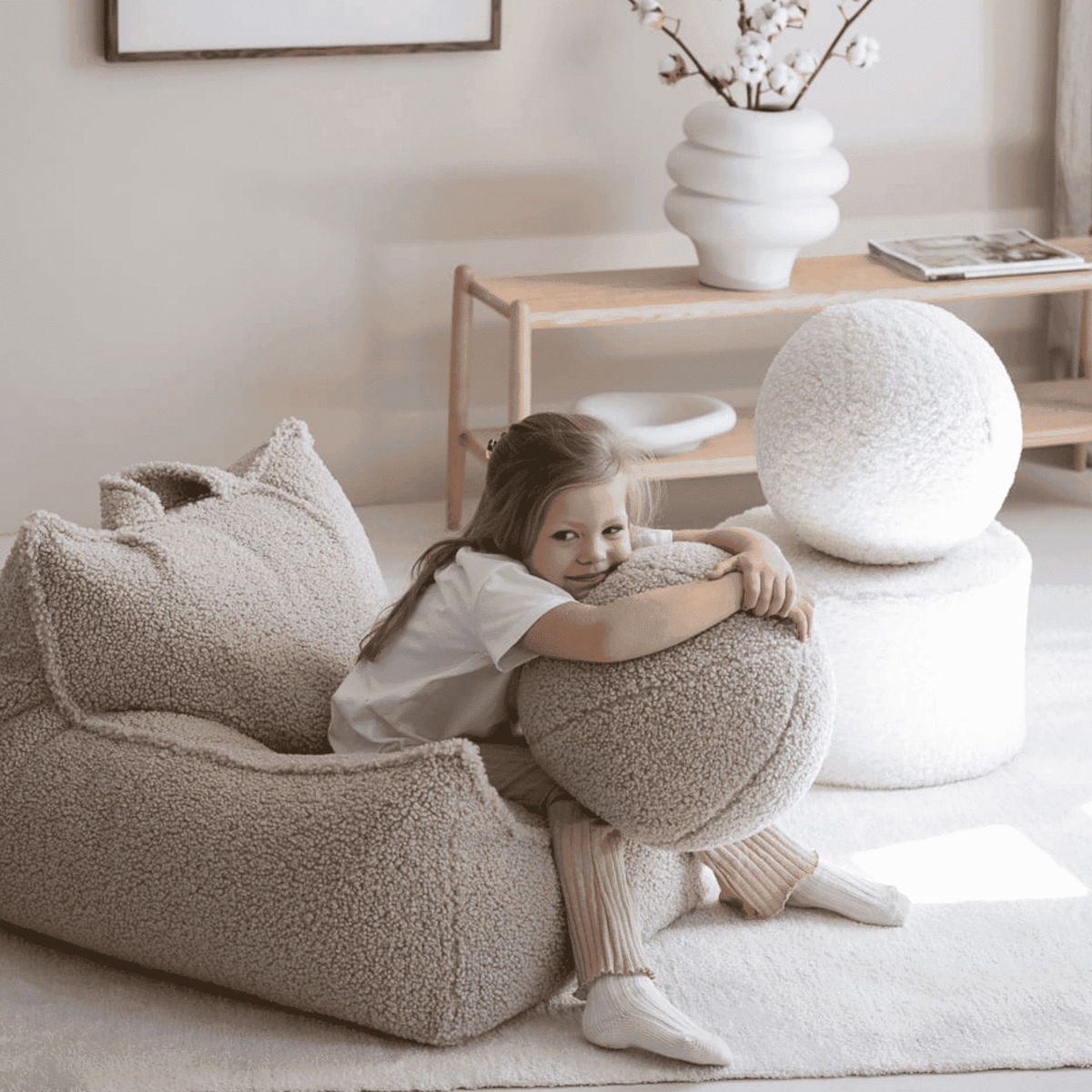 Sitzsäcke Kinder-Sitzsack Sessel aus Teddy I wigiwama
