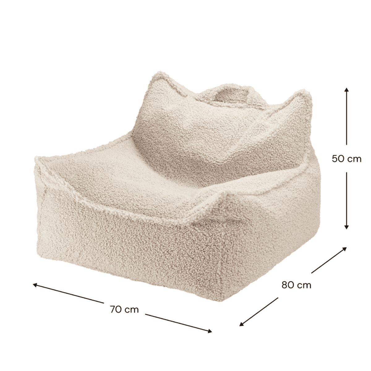 Sitzsäcke Kinder-Sitzsack Sessel aus Teddy I wigiwama