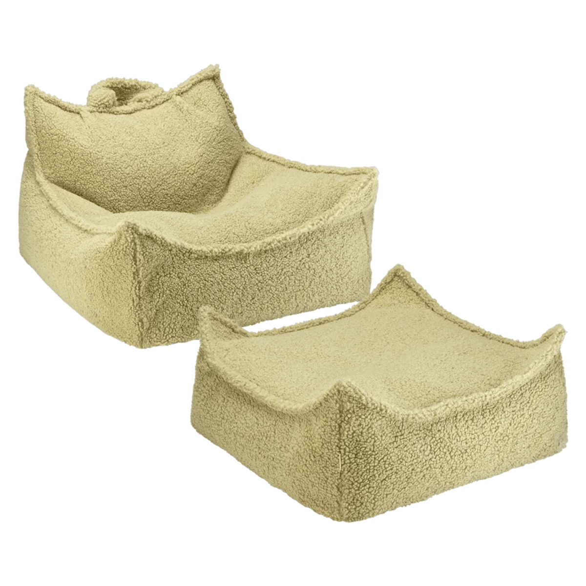 Polstermöbel Kinder Ottoman Sitzgelegenheit & Beanbag Bundle – Wigiwama