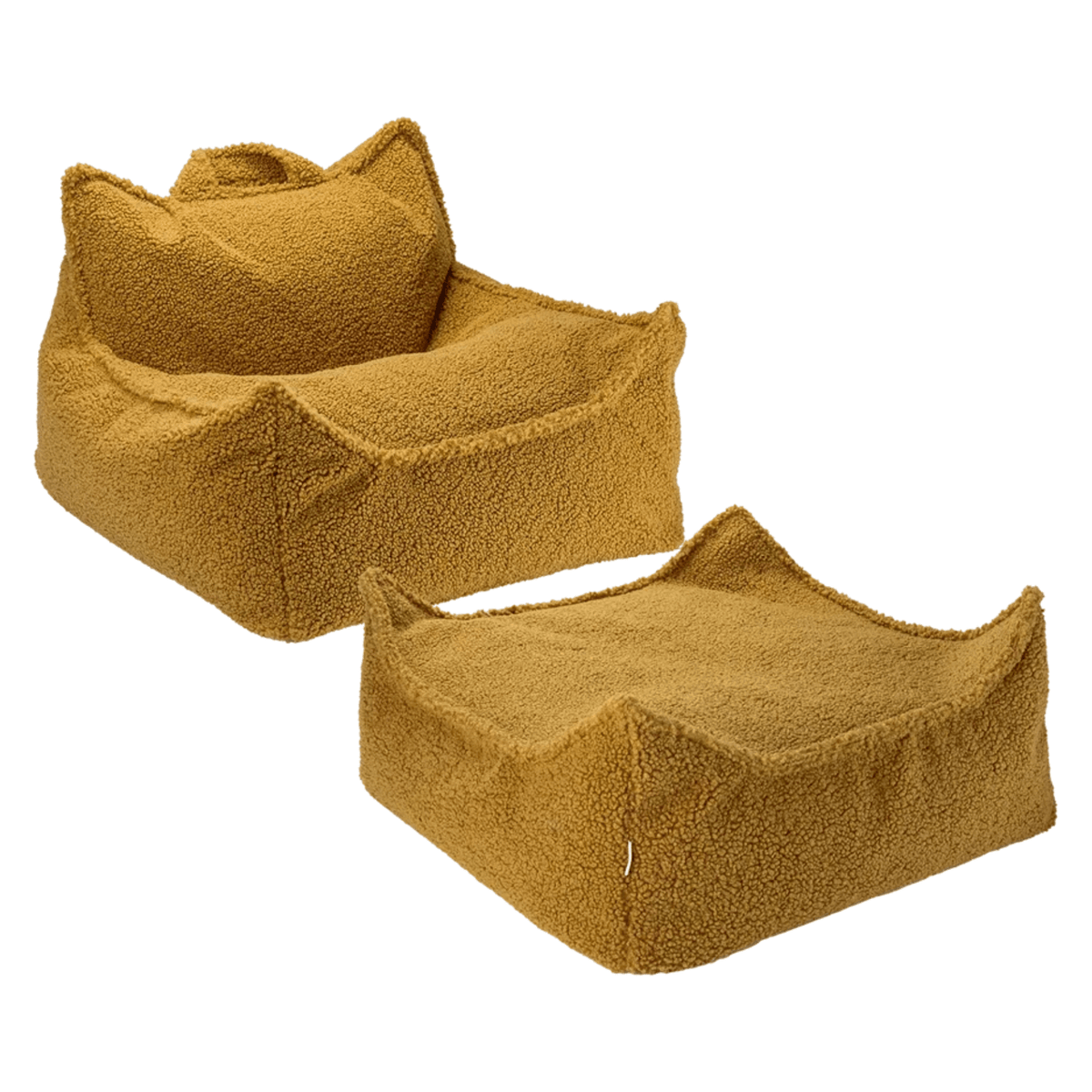 Polstermöbel Kinder Ottoman Sitzgelegenheit & Beanbag Bundle – Wigiwama