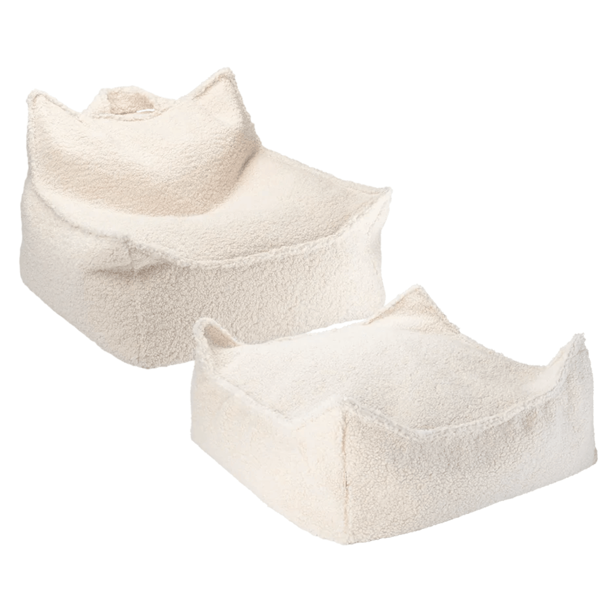 Polstermöbel Kinder Ottoman Sitzgelegenheit & Beanbag Bundle – Wigiwama