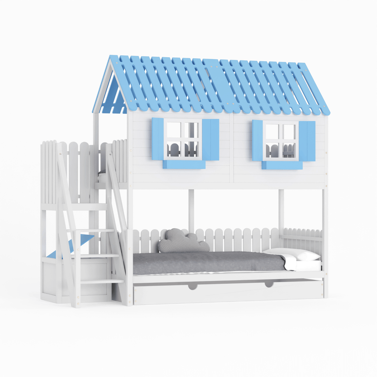 Bett Kinderbett Hausbett Etagenbett für Kinder - Anita