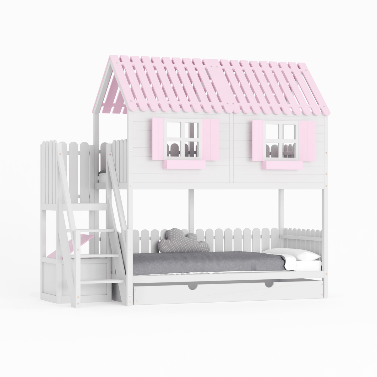 Bett Kinderbett Hausbett Etagenbett für Kinder - Anita