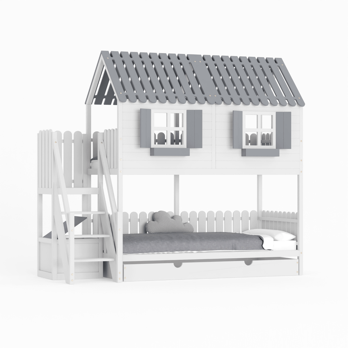 Bett Kinderbett Hausbett Etagenbett für Kinder - Anita