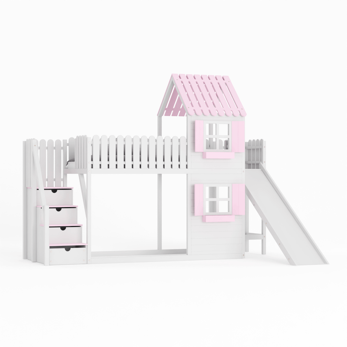 Bett Kinderbett Hausbett Etagenbett für Kinder - Lenny