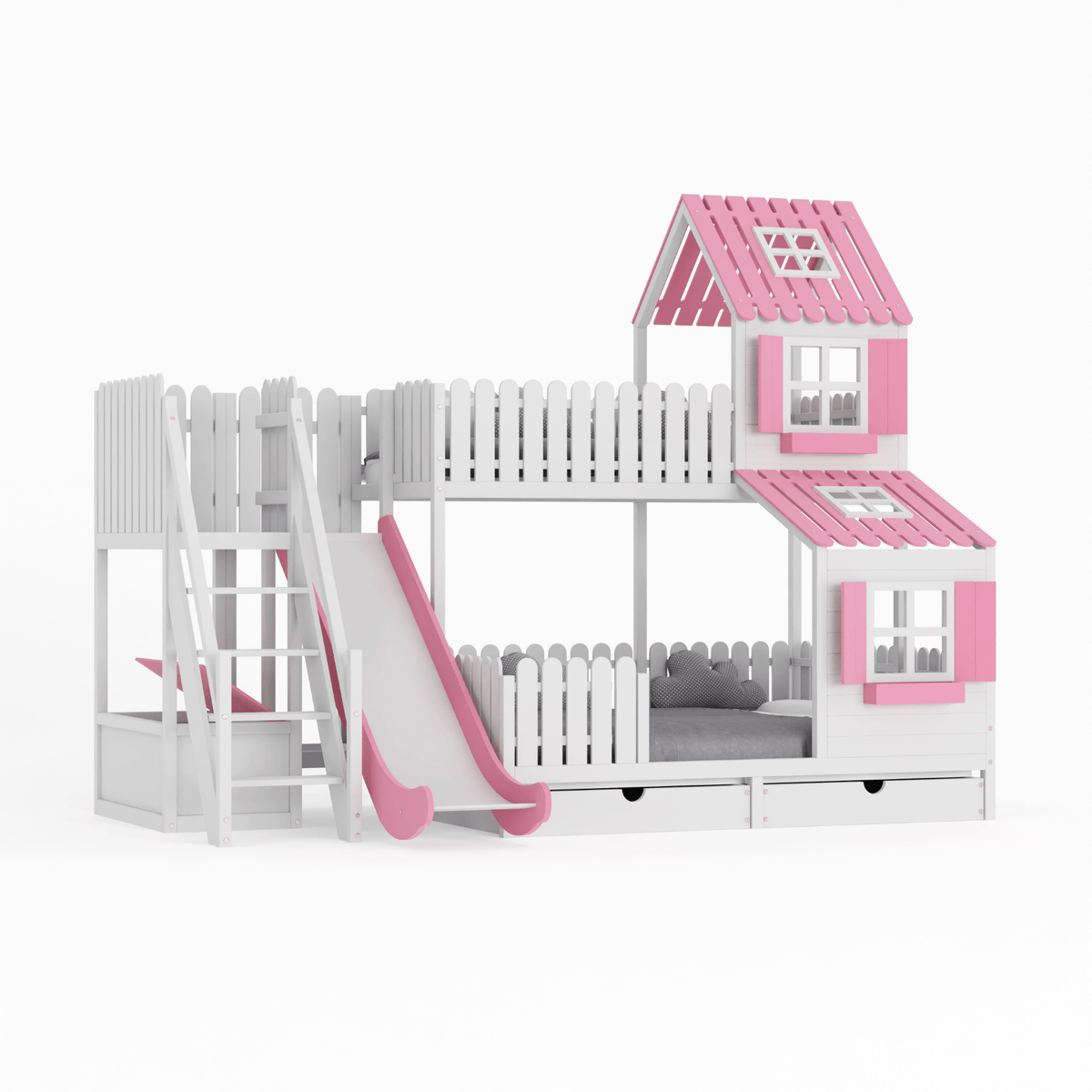 Bett Kinderbett Hausbett Etagenbett für Kinder - Christin