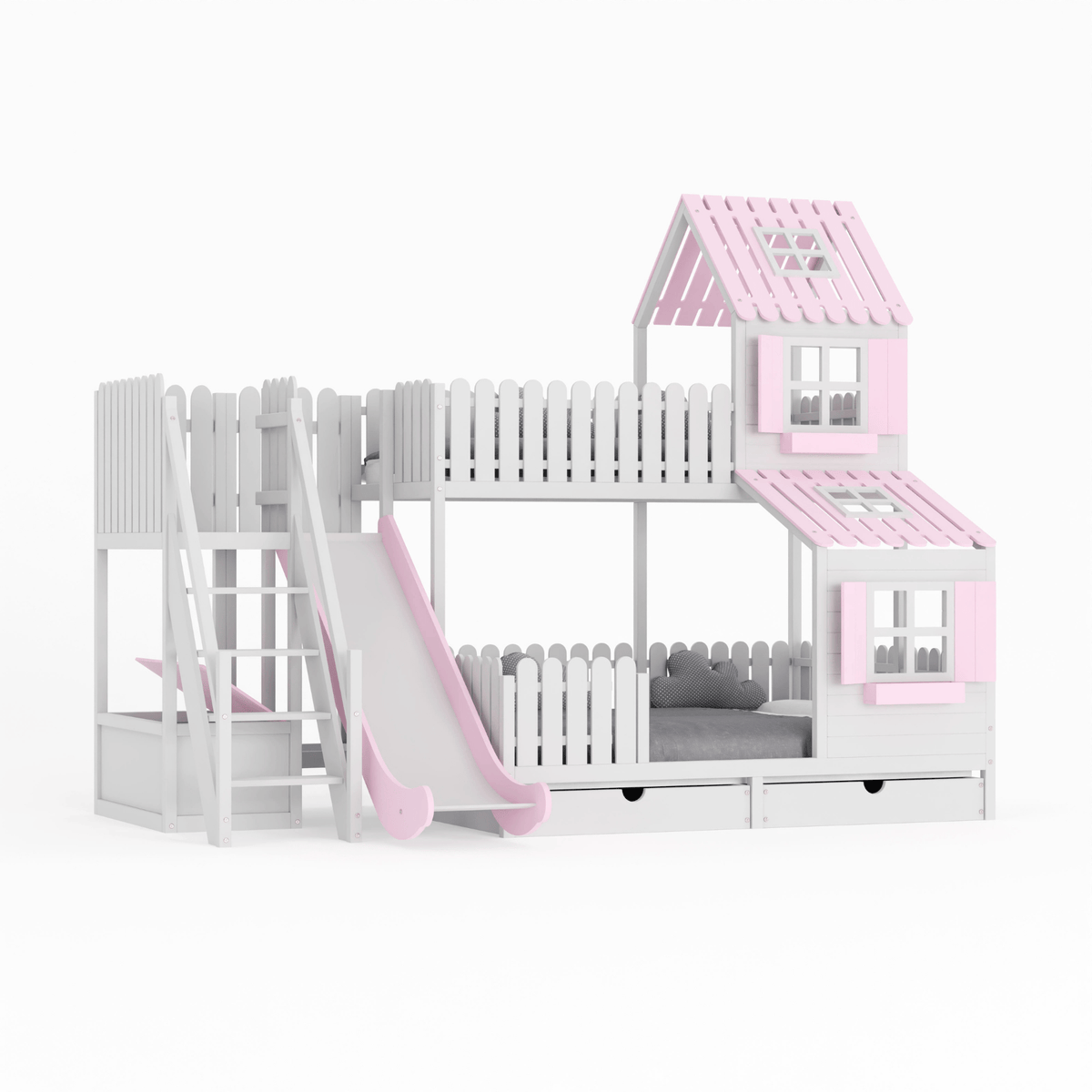 Bett Kinderbett Hausbett Etagenbett für Kinder - Christin
