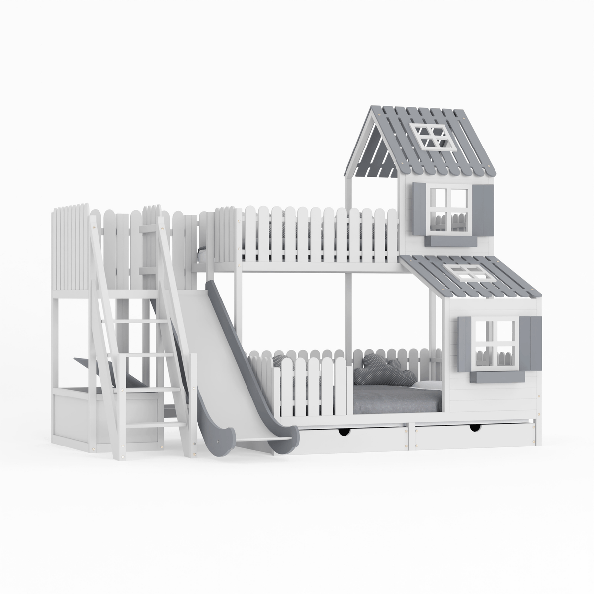 Bett Kinderbett Hausbett Etagenbett für Kinder - Christin