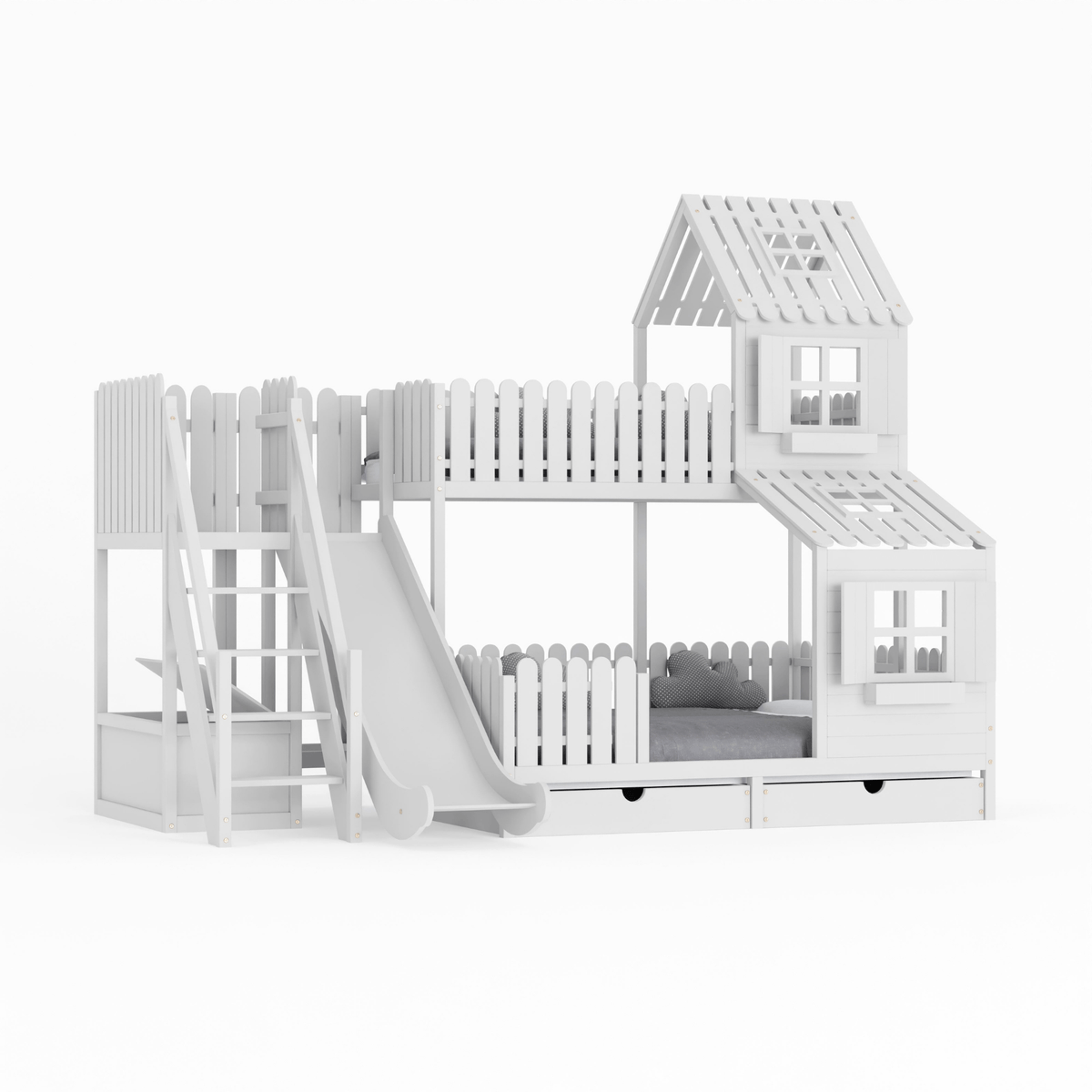 Bett Kinderbett Hausbett Etagenbett für Kinder - Christin
