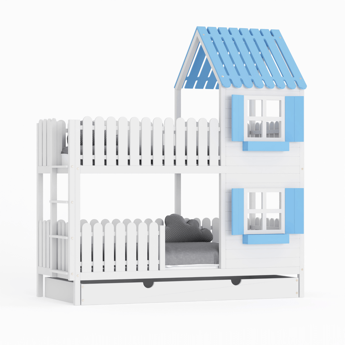 Bett Kinderbett Hausbett Etagenbett für Kinder - Mika