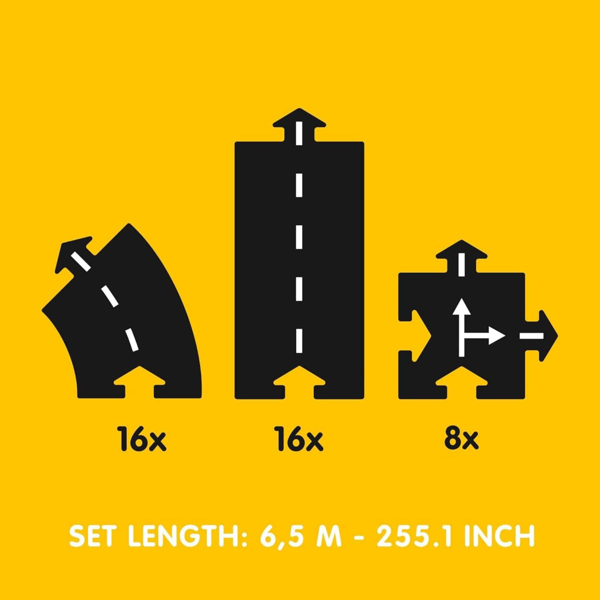flexible toy road King of the Road - Flexible Spielstraße | 40 Teile | waytoplay