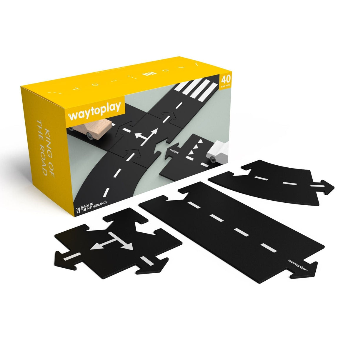 flexible toy road King of the Road - Flexible Spielstraße | 40 Teile | waytoplay
