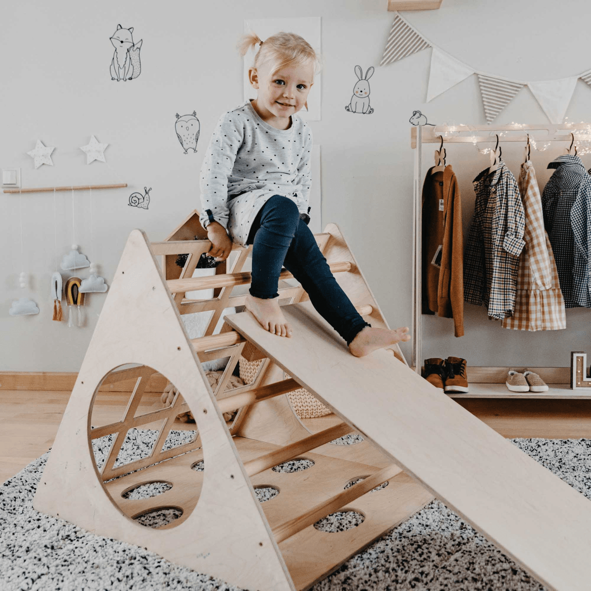 Kletterdreieck Kletterdreieck Pikler 4 Seiten – Indoor Kletterspaß für Kids