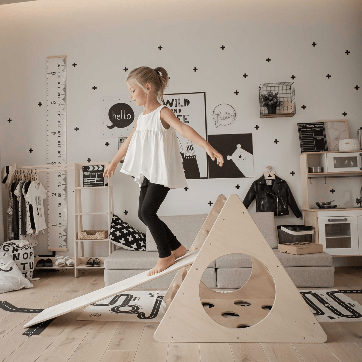 Kletterdreieck Kletterdreieck Pikler 4 Seiten – Indoor Kletterspaß für Kids