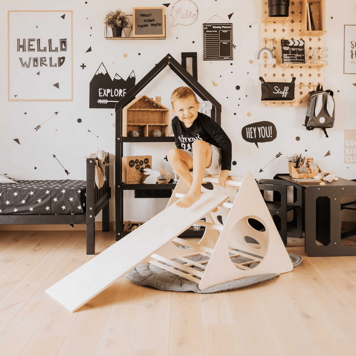 Kletterdreieck Kletterdreieck Pikler 4 Seiten – Indoor Kletterspaß für Kids