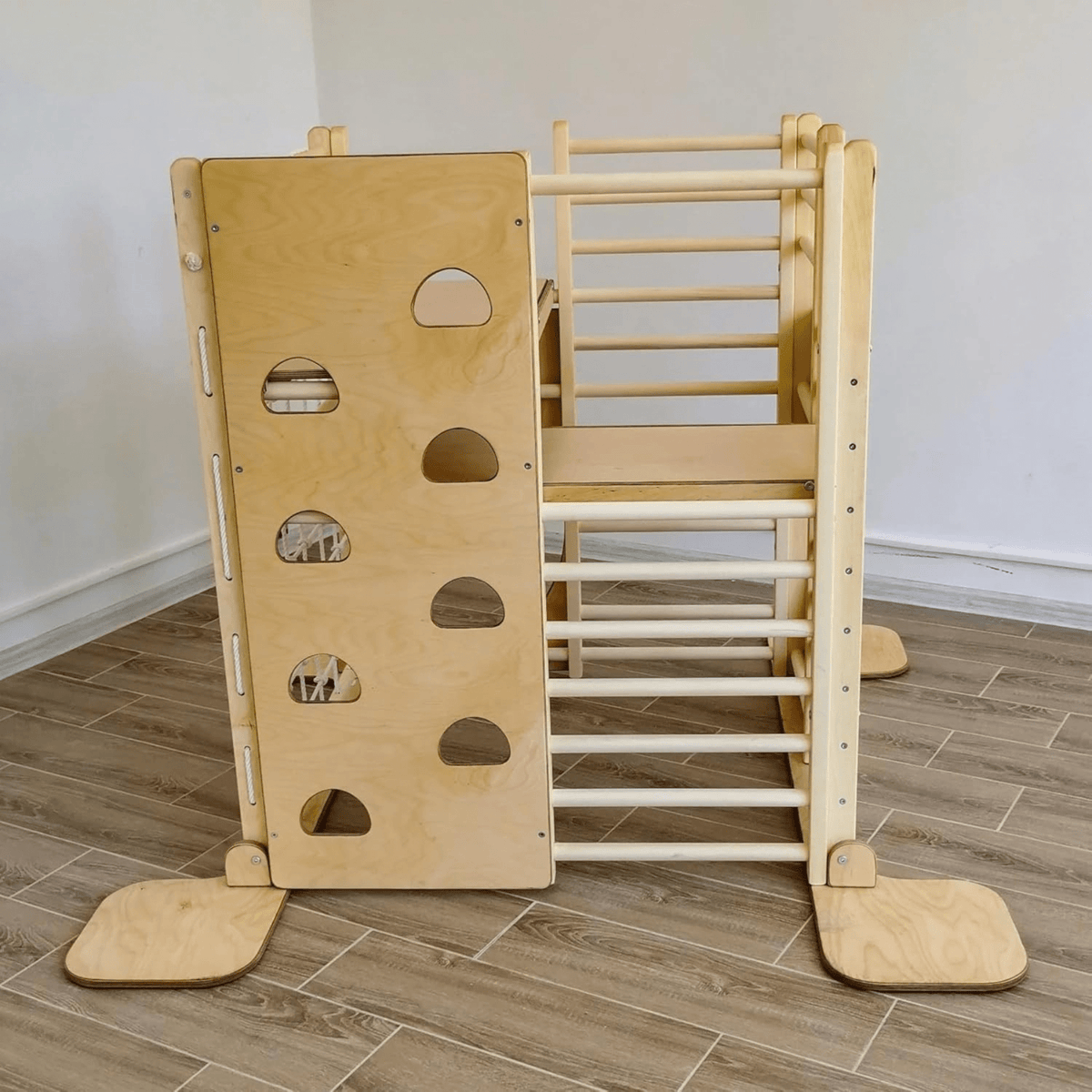 Betten und Klettergerüste Indoor Klettergerüst Kinder Holz Spielturm Holz XXL