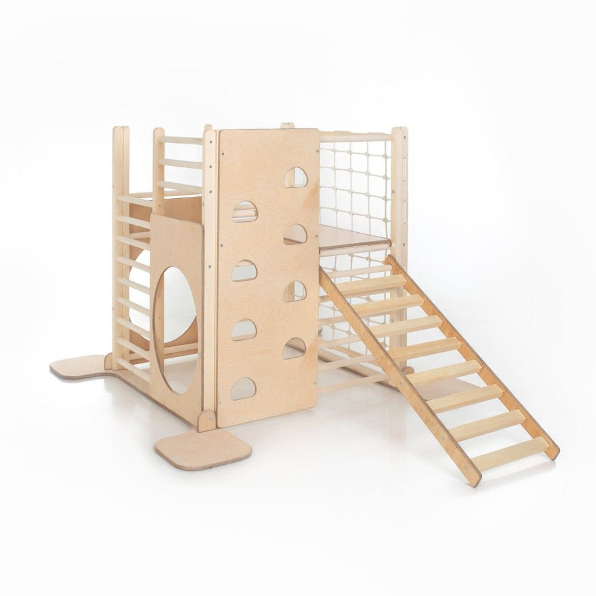 Betten und Klettergerüste Indoor Klettergerüst Kinder Holz Spielturm Holz XXL