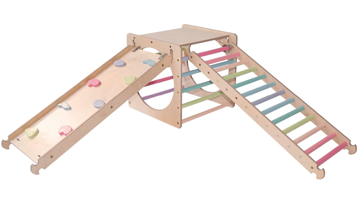 Kletterwürfel Kletterwürfel Explorer Holz Pastell
