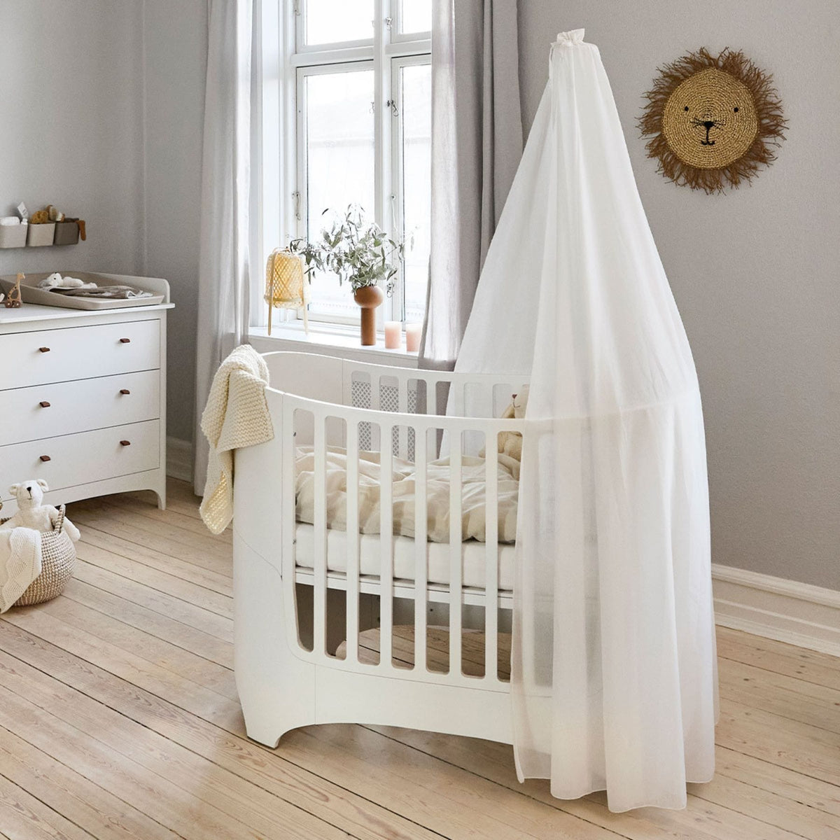 Babybetten & Kinderbetten Leander Classic Babybett 0-3 Jahre - Mitwachsend aus Massivholz | Dänisches Design