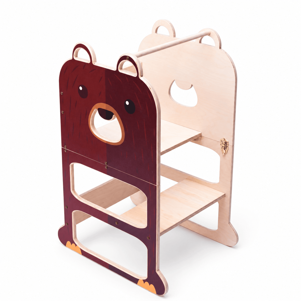 Learning Tower Learning Tower Lernturm für zwei Kinder Wandelbar Montessori Holz Bio Natürlich
