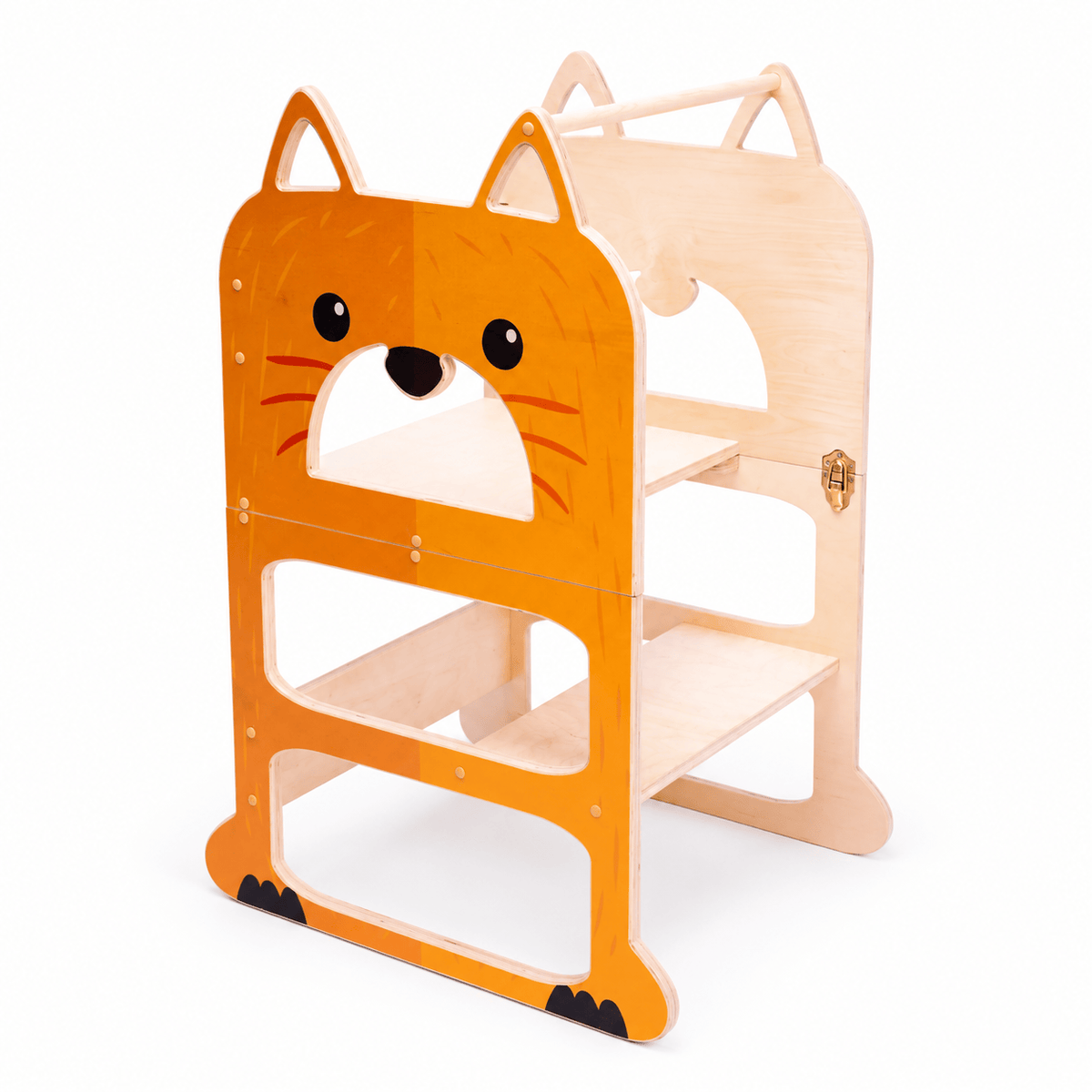 Learning Tower Learning Tower Lernturm für zwei Kinder Wandelbar Montessori Holz Bio Natürlich