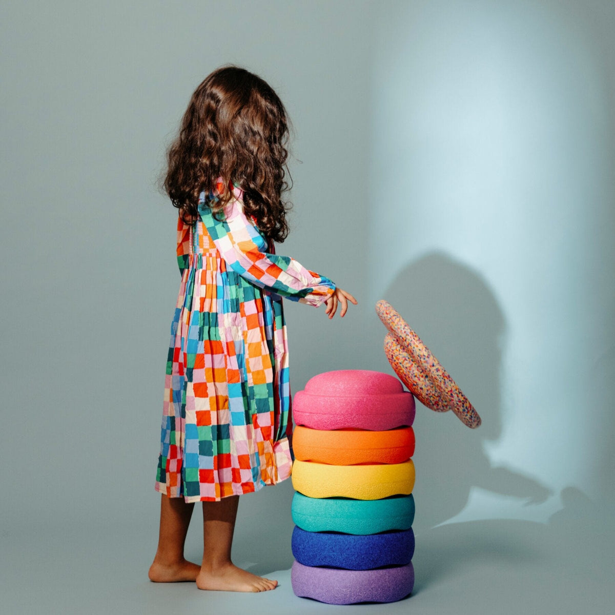 Stapelsteine LIMITED: Stapelstein Rainbow Classic 6+1 – Exklusive Edition LeoBabys
