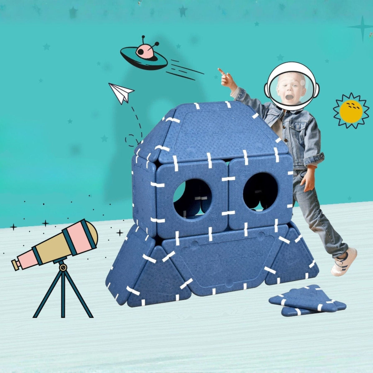 Magnetbausteine Magnetische Riesenbausteine - Adventure Set 20-teilig