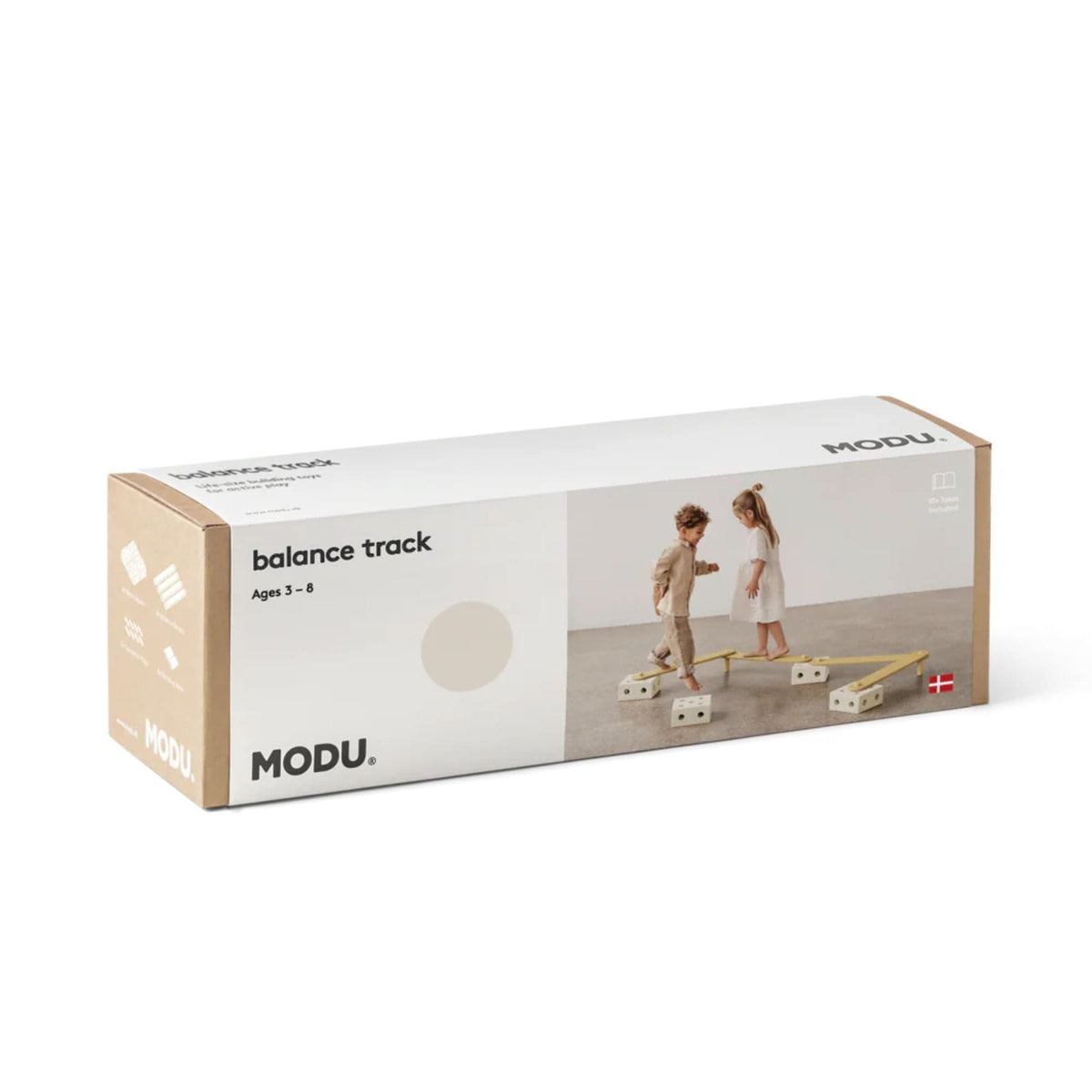 Lern- & Motorikspielzeug MODU Balance Track Set – Kreatives Balancierspiel & Bau-Spielset für Kinder