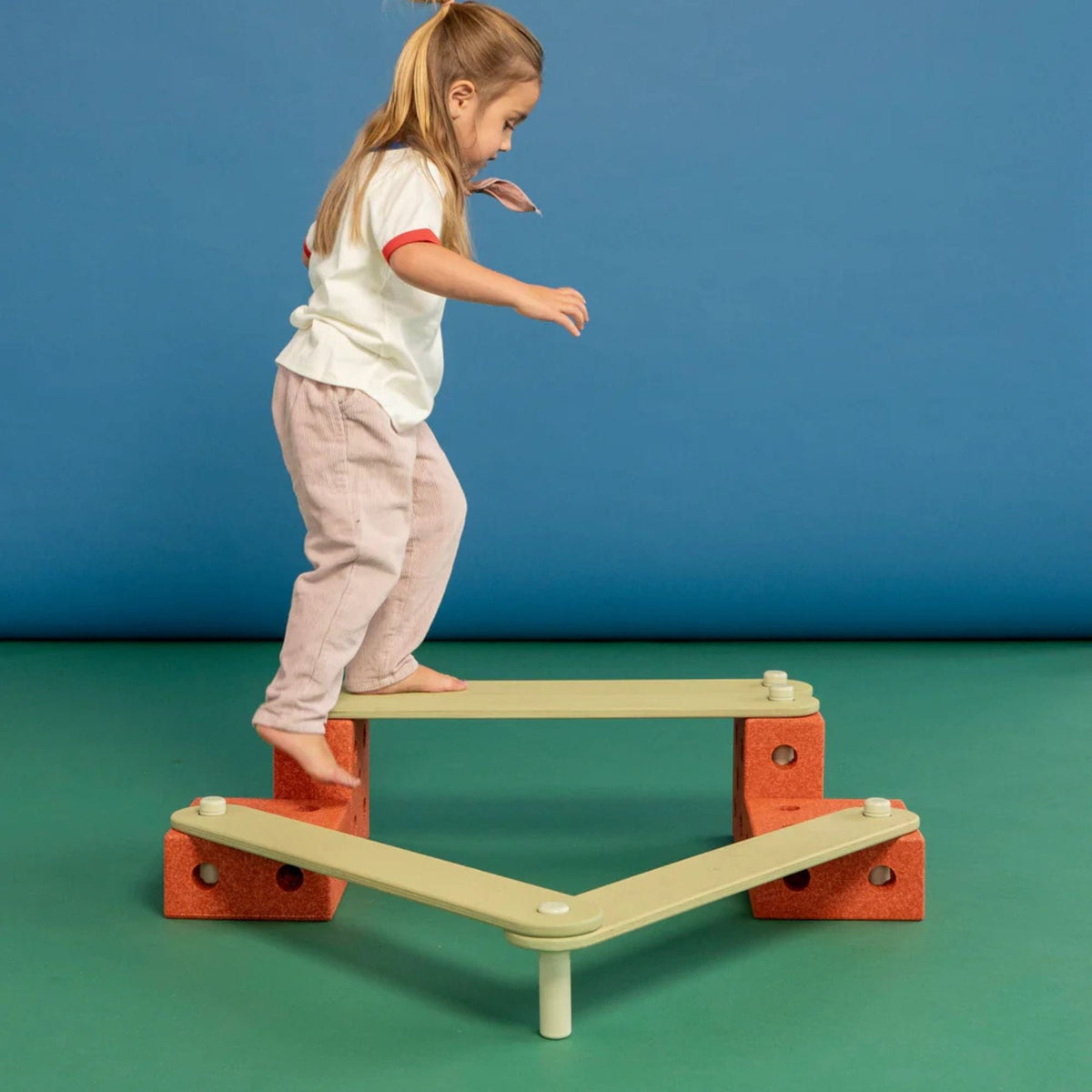 Lern- & Motorikspielzeug MODU Balance Track Set – Kreatives Balancierspiel & Bau-Spielset für Kinder