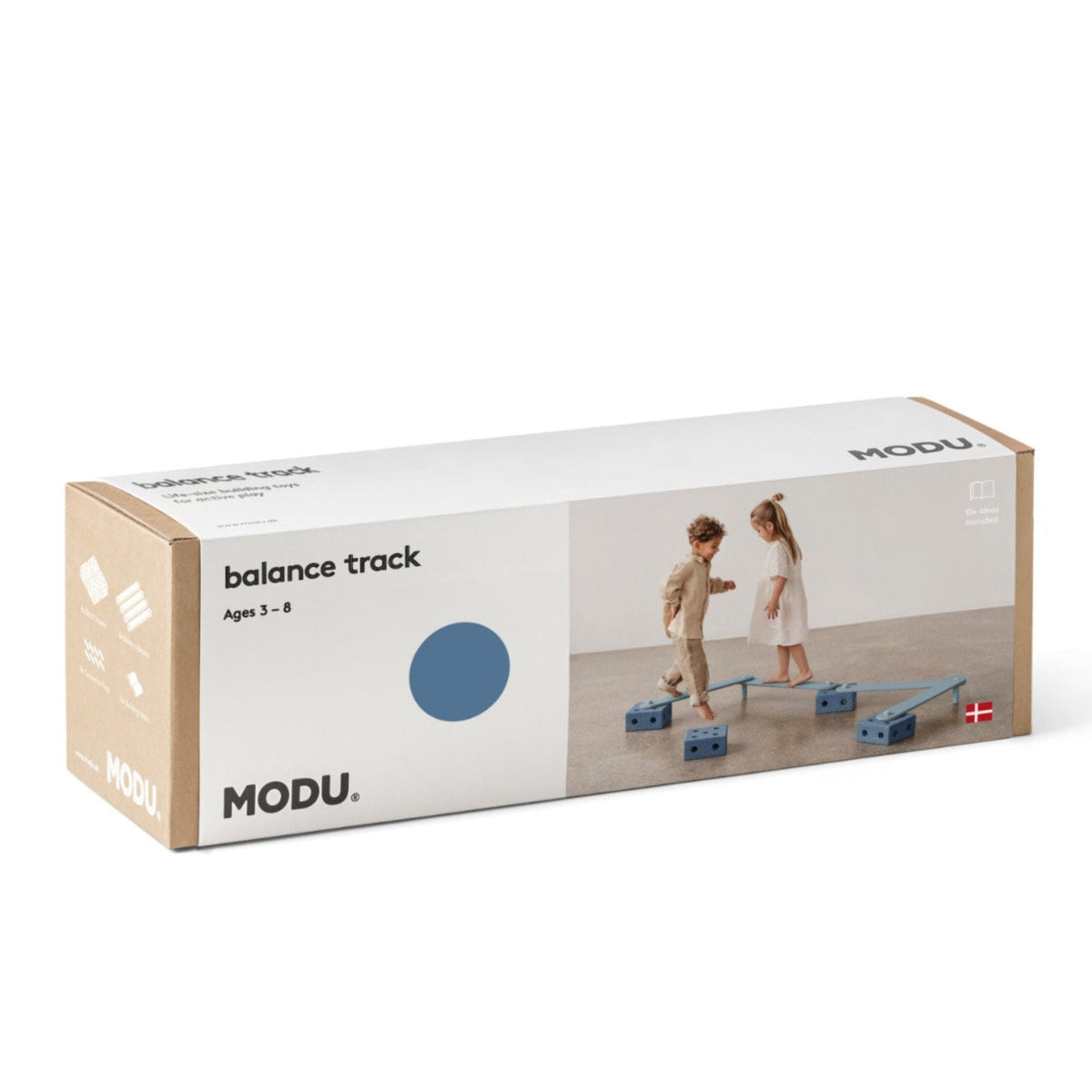 Lern- & Motorikspielzeug MODU Balance Track Set – Kreatives Balancierspiel & Bau-Spielset für Kinder