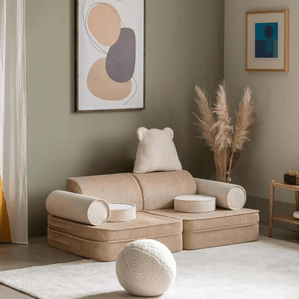 Polstermöbel Modulares Kinder-Spielsofa Kindersofa aus Cord I wigiwama