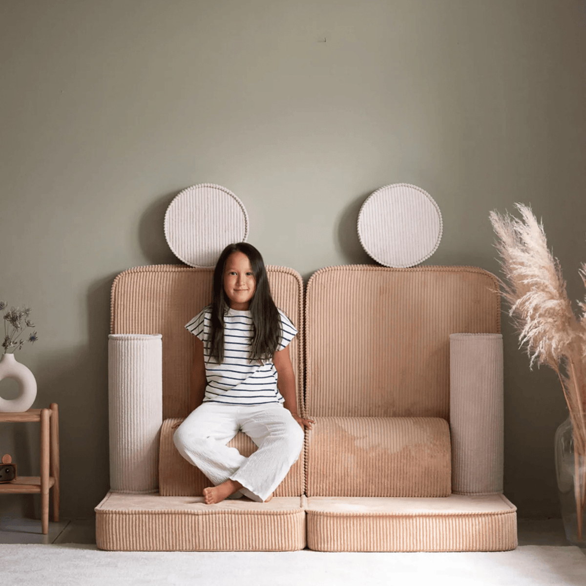 Polstermöbel Modulares Kinder-Spielsofa Kindersofa aus Cord I wigiwama