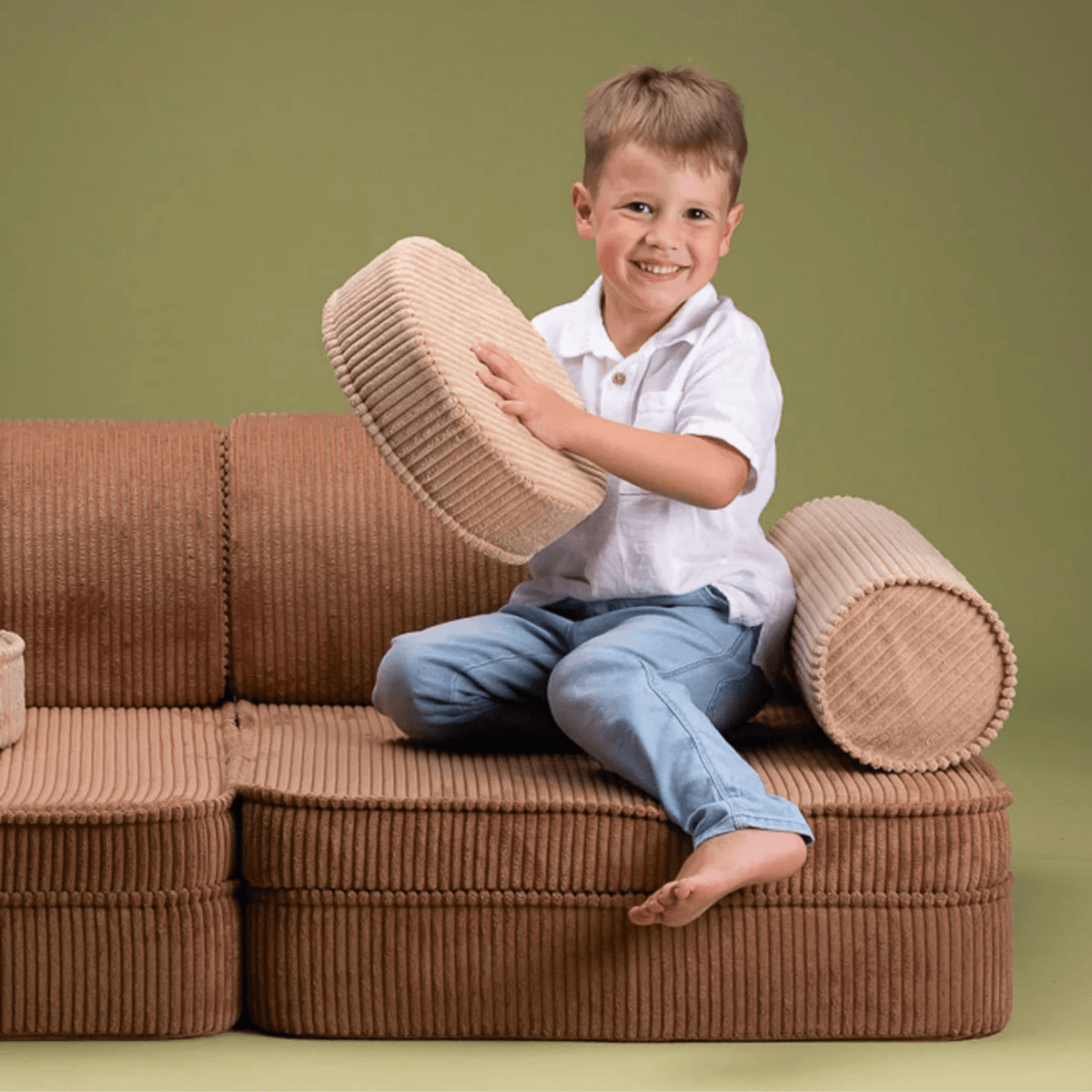 Polstermöbel Modulares Kinder-Spielsofa Kindersofa aus Cord I wigiwama