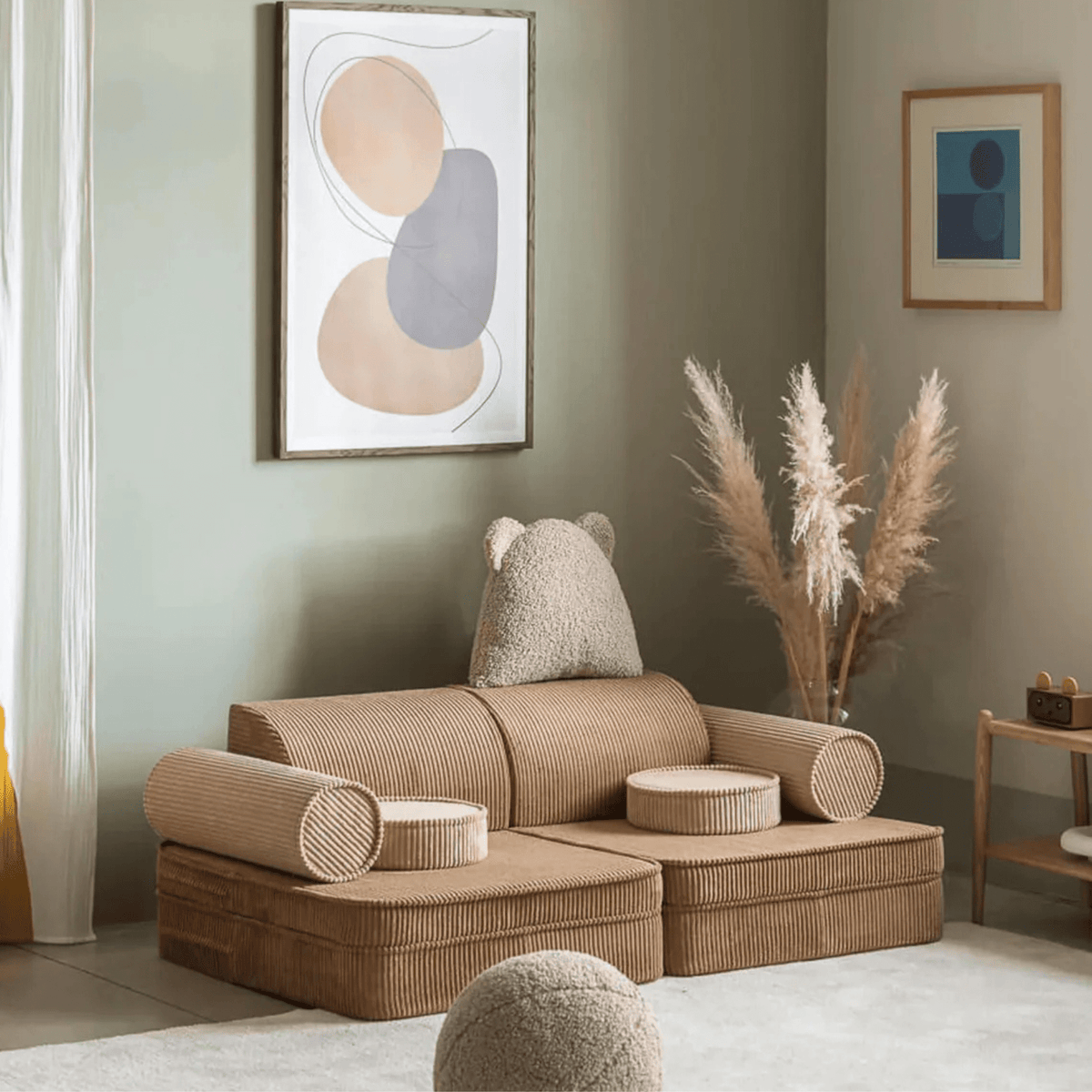 Polstermöbel Modulares Kinder-Spielsofa Kindersofa aus Cord I wigiwama