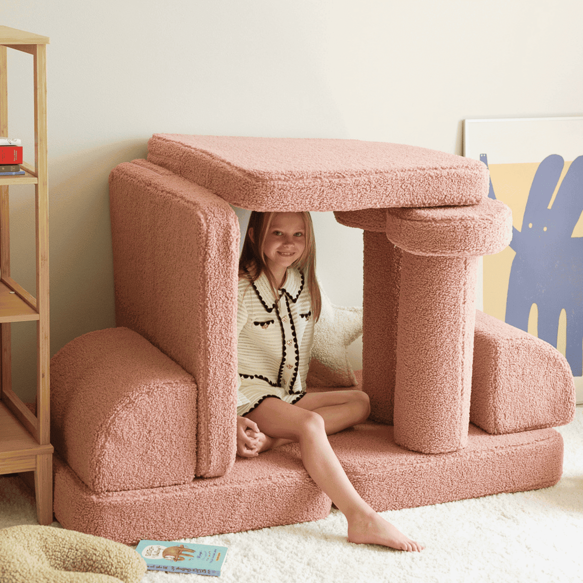 Polstermöbel Modulares Kinder-Spielsofa Kindersofa aus Teddy I wigiwama