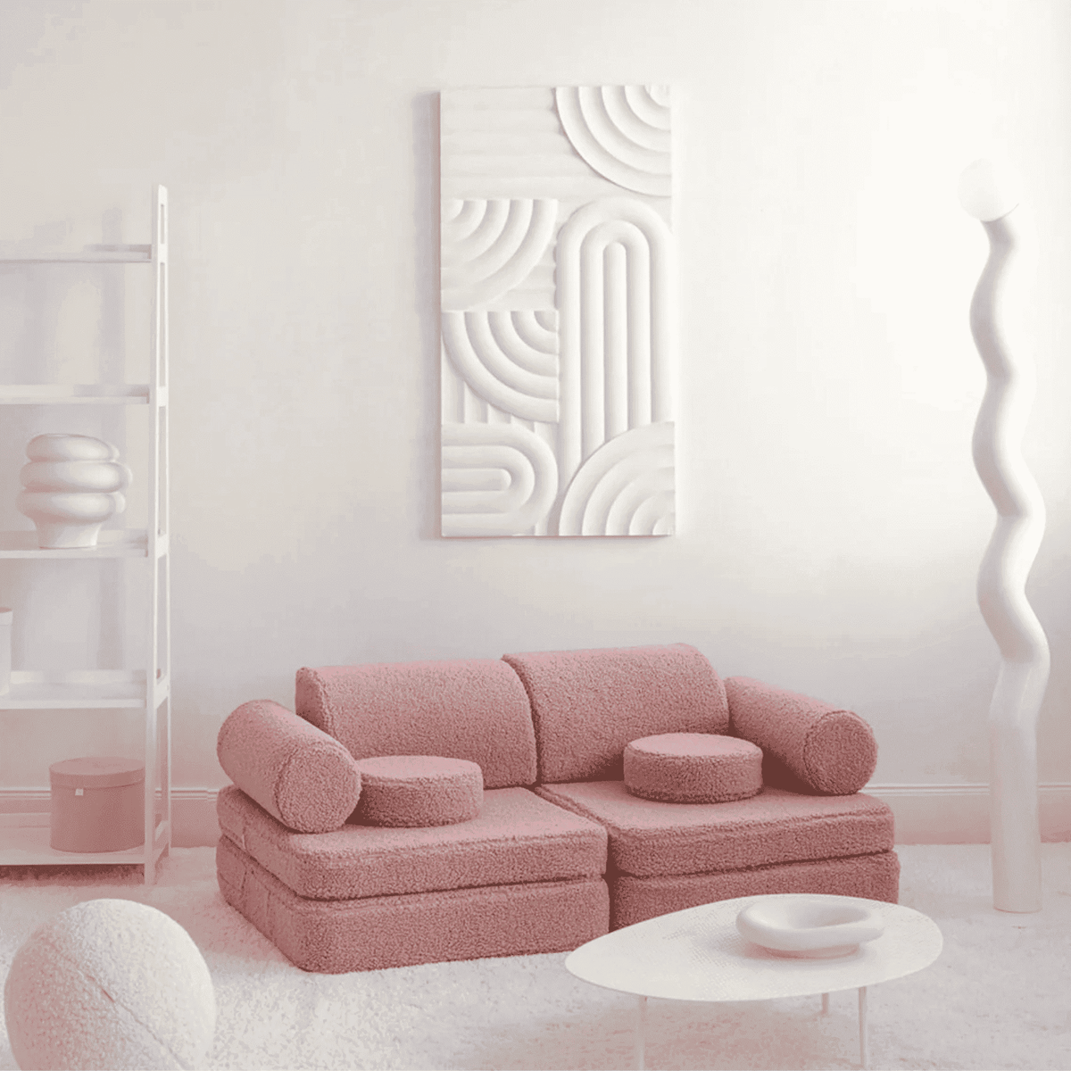 Polstermöbel Modulares Kinder-Spielsofa Kindersofa aus Teddy I wigiwama