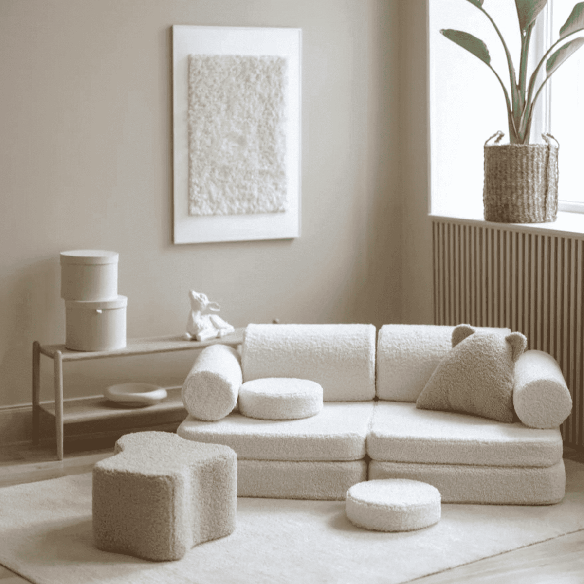Polstermöbel Modulares Kinder-Spielsofa Kindersofa aus Teddy I wigiwama