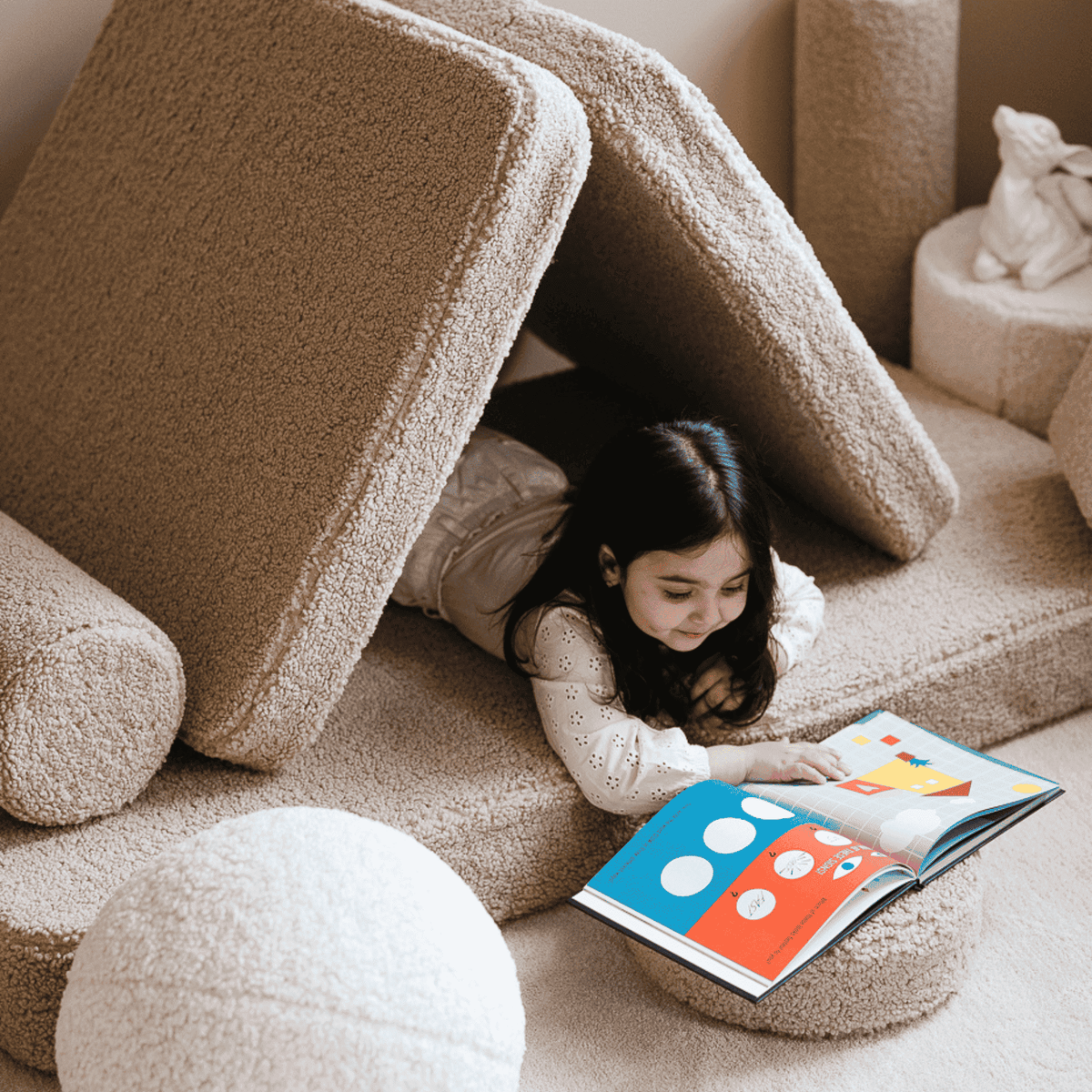 Polstermöbel Modulares Kinder-Spielsofa Kindersofa aus Teddy I wigiwama