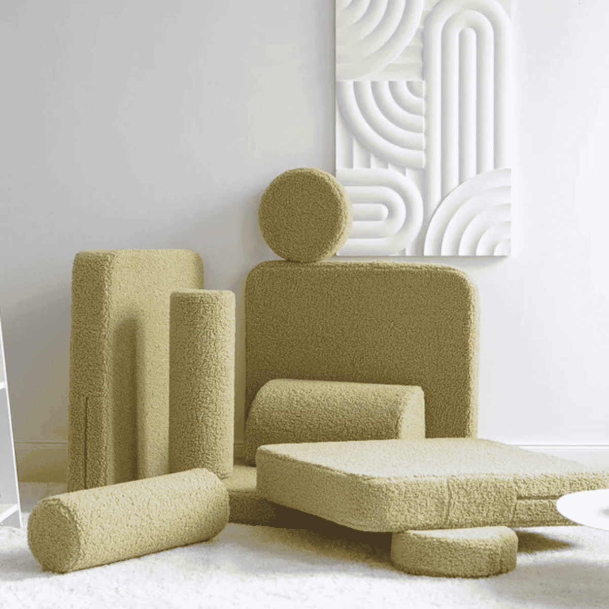 Polstermöbel Modulares Kinder-Spielsofa Kindersofa aus Teddy I wigiwama