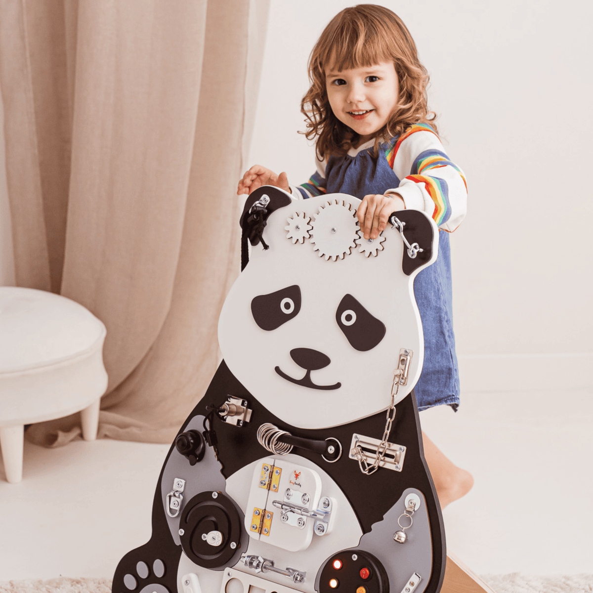 Busy Board Montessori Busy Board ZEN-Panda – ultimative Lernspielzeug