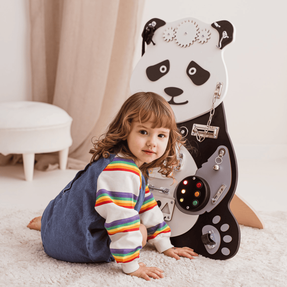 Busy Board Montessori Busy Board ZEN-Panda – ultimative Lernspielzeug