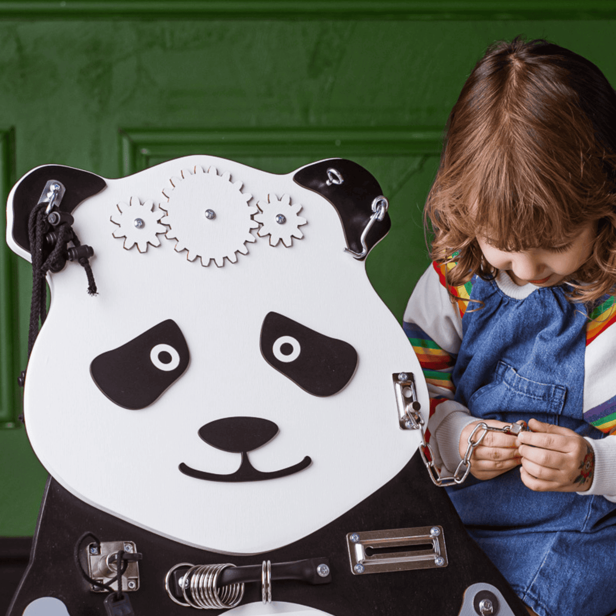 Busy Board Montessori Busy Board ZEN-Panda – ultimative Lernspielzeug
