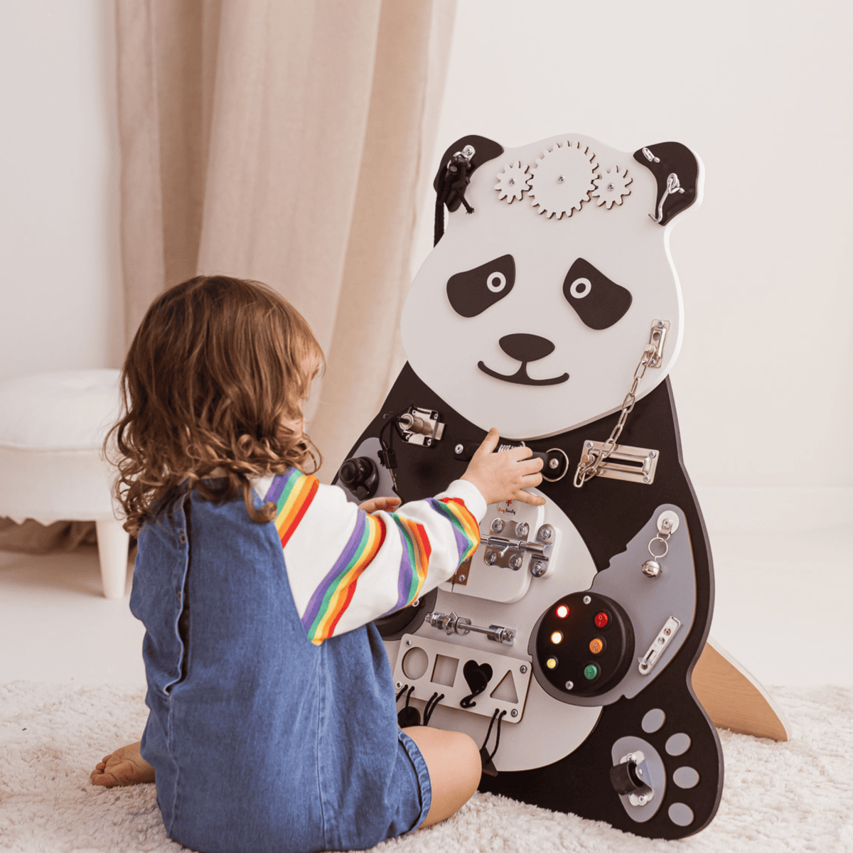 Busy Board Montessori Busy Board ZEN-Panda – ultimative Lernspielzeug