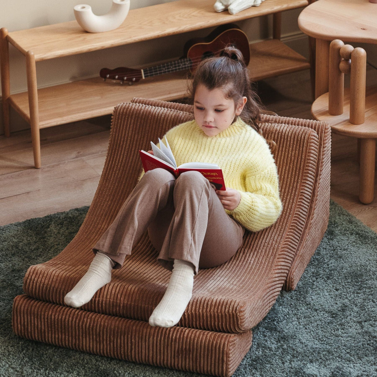 Polstermöbel wigiwama Moon Chair Kindersessel – modularer Kinder-Sessel I Cord