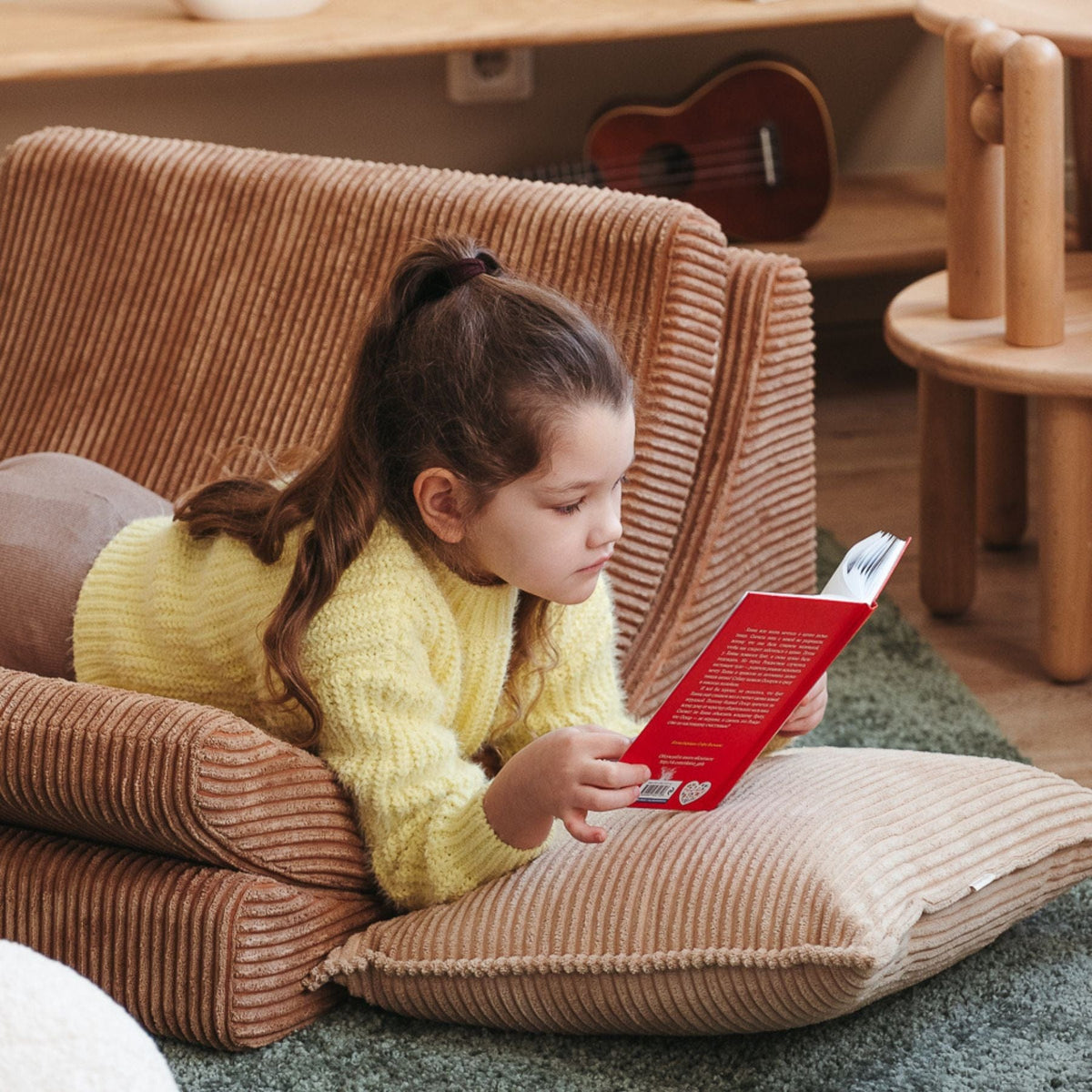Polstermöbel wigiwama Moon Chair Kindersessel – modularer Kinder-Sessel I Cord