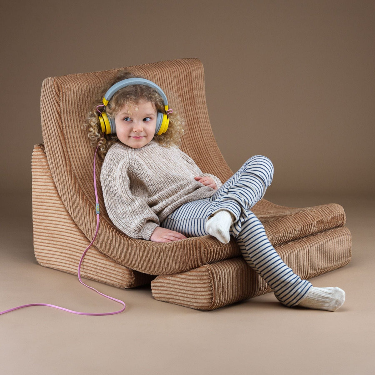 Polstermöbel wigiwama Moon Chair Kindersessel – modularer Kinder-Sessel I Cord