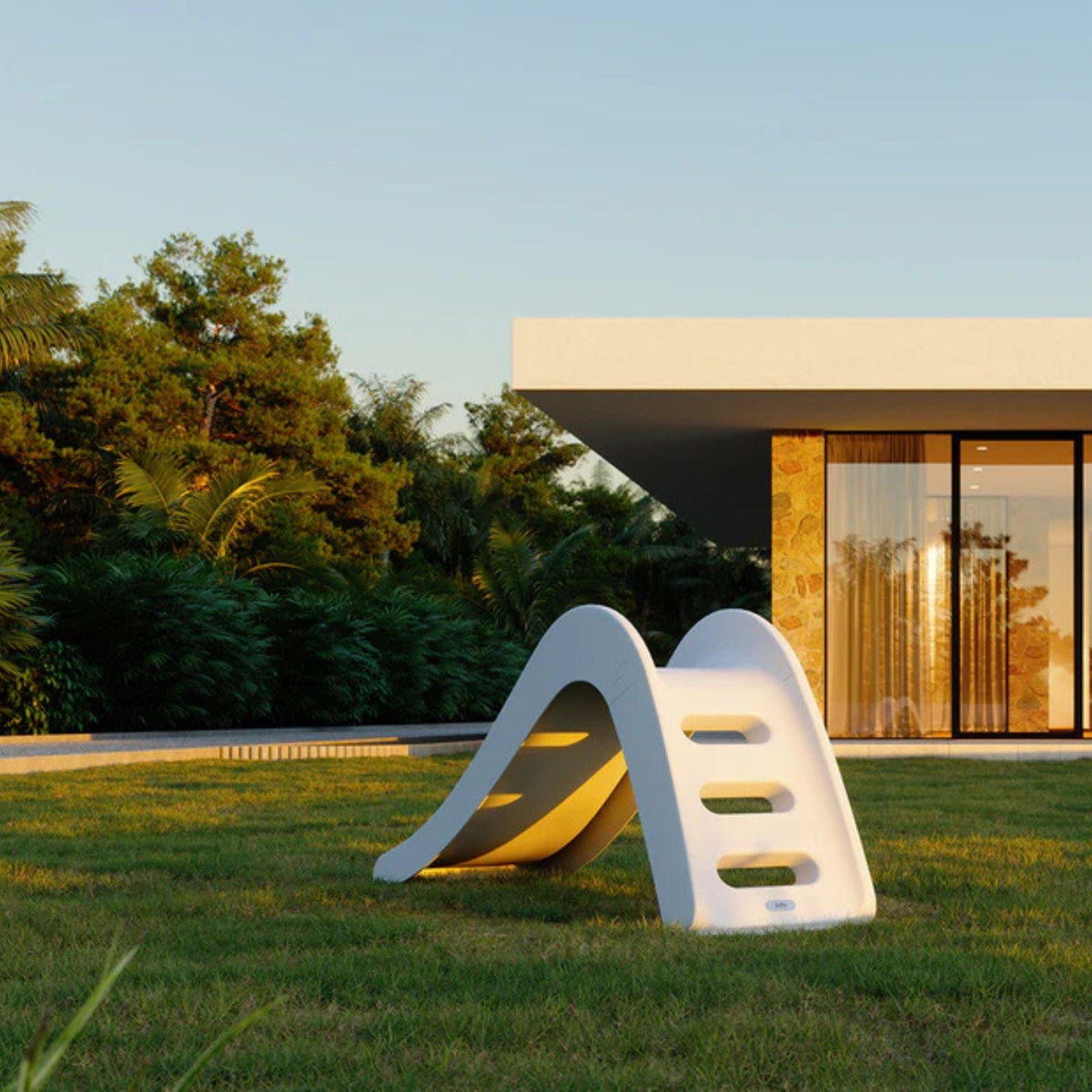 Rutsche White Dolphin Outdoor Rutsche aus Kunststoff