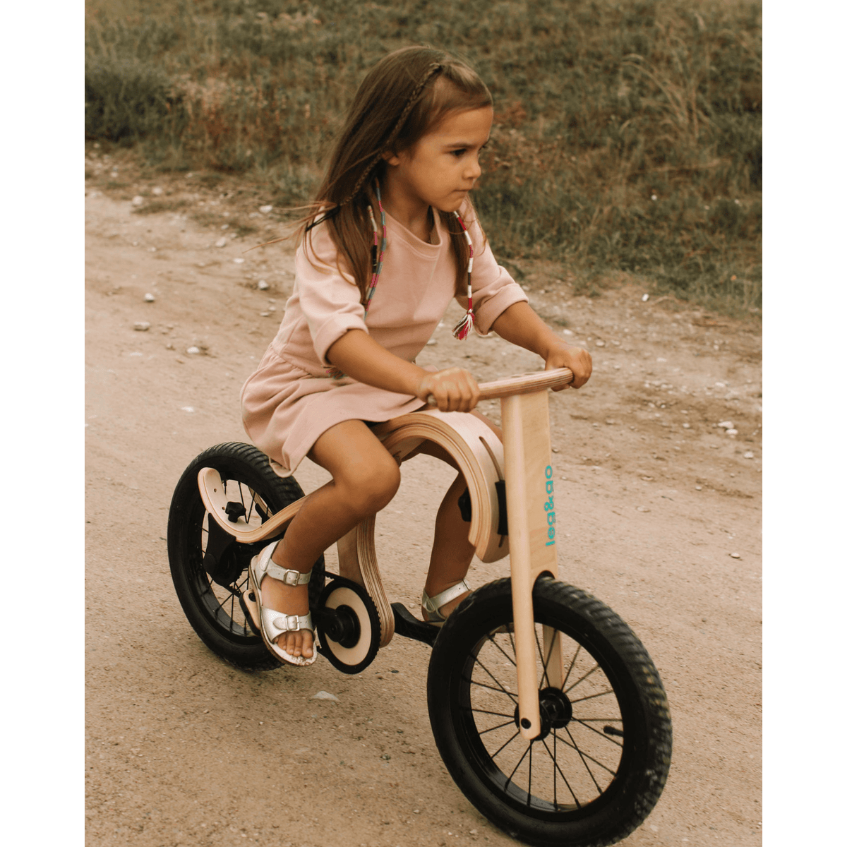 Laufräder Laufrad 3in1 aus Holz - Laufrad inkl. Fahrradpedal-Erweiterung