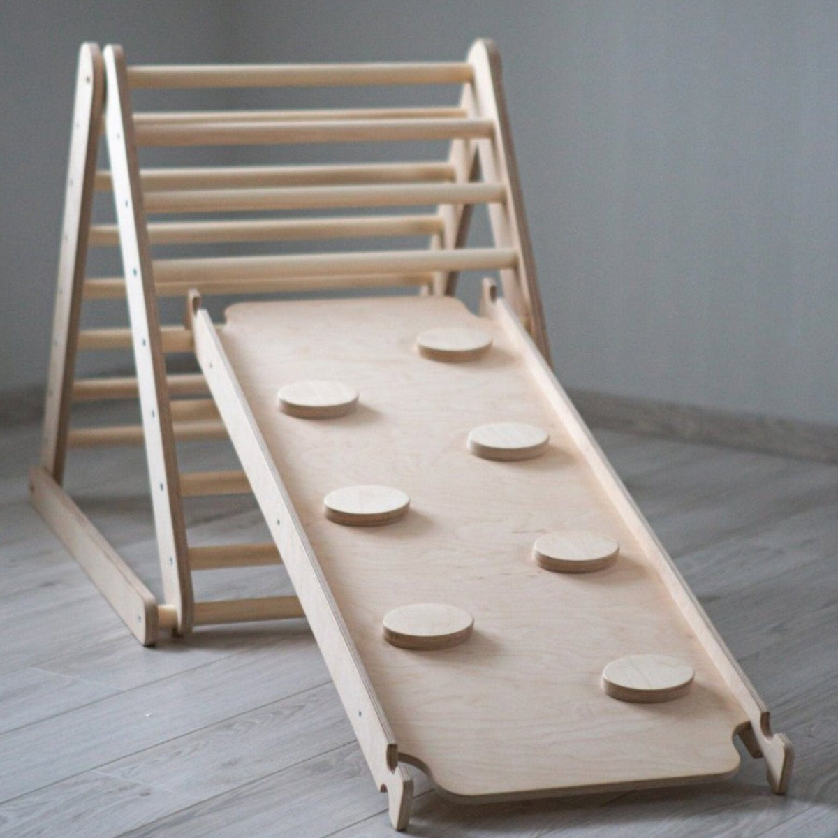Kletterdreieck Pikler Dreieck Variation Kletterbogen, Kletter- und Rutschrampe
